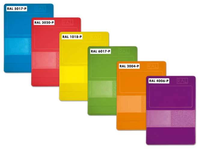 RAL P1 + P2 Set 300 plastic colour plates in three protective 
